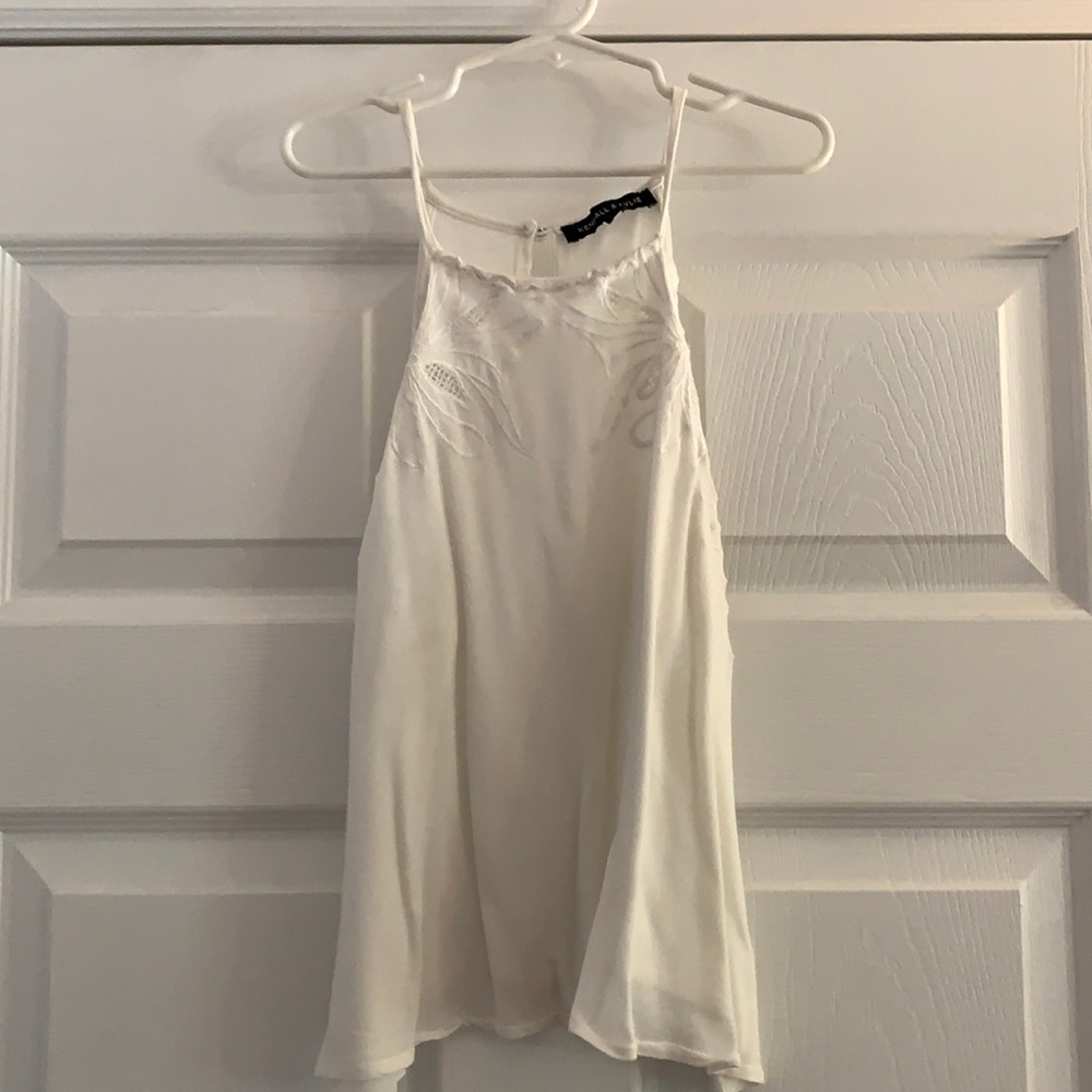 Kendall & Kylie White Halter Neck Tank